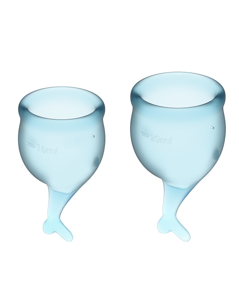 Satisfyer Feel Secure Menstrual Cup Light Blue
